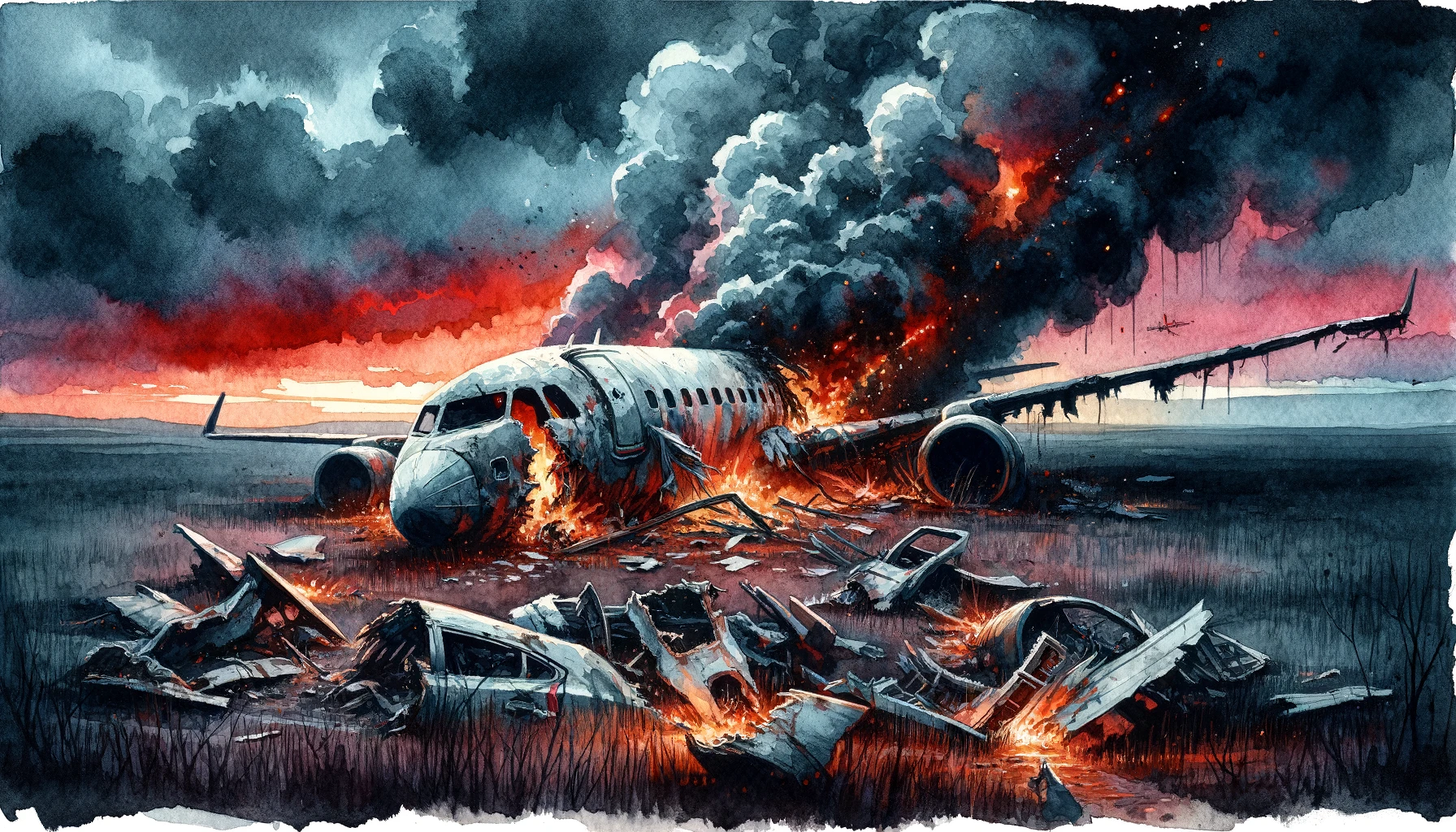 Cover image for the movies like Final Destination blog post - features an airplane crashed.