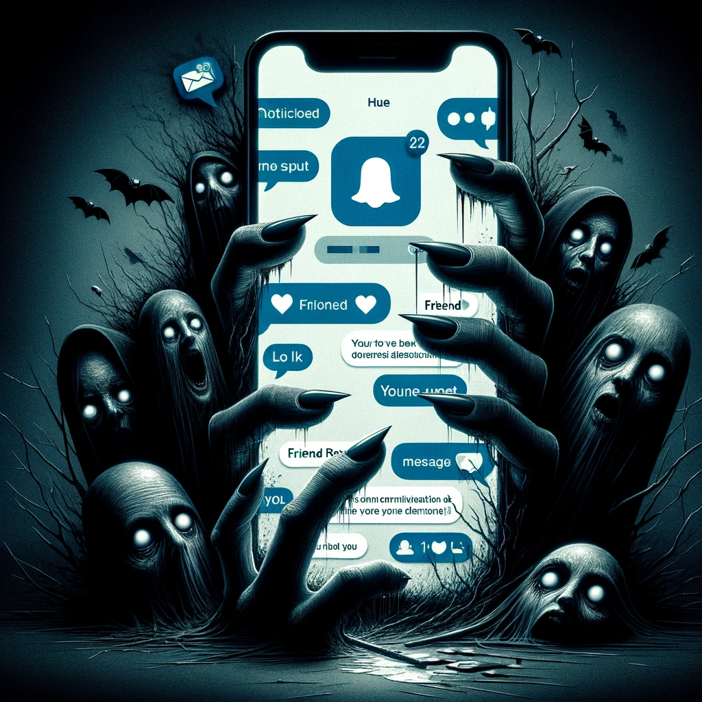 Cover image for blog post on internet and social media horror movies